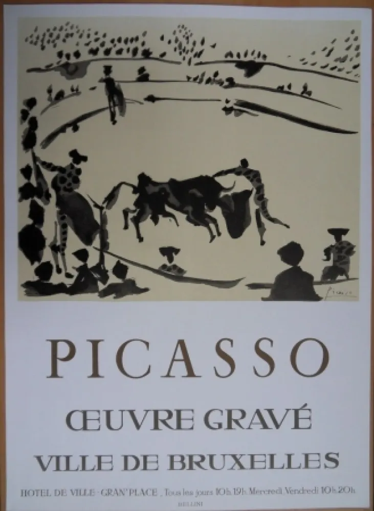 石版画 Picasso - Oeuvre Gravé - Bruxelles 1973