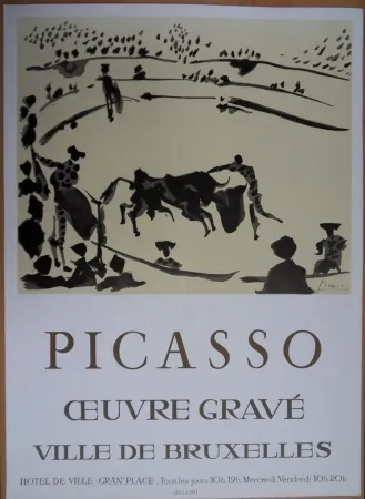 石版画 Picasso - Oeuvre Gravé - Bruxelles 1973