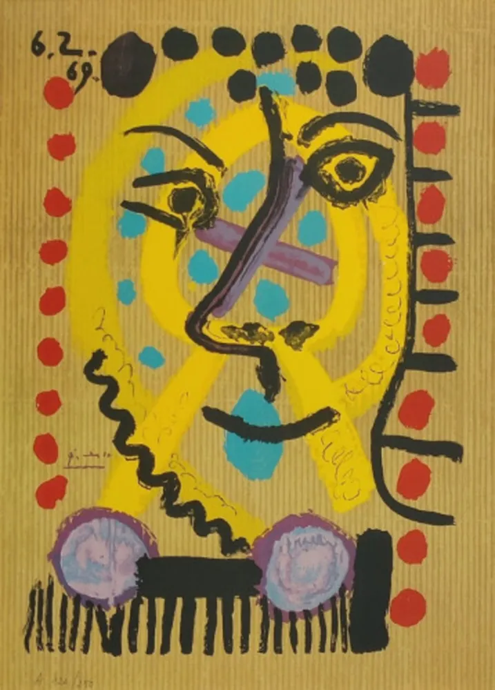 石版画 Picasso - One plate, from Les Portraits Imaginaires