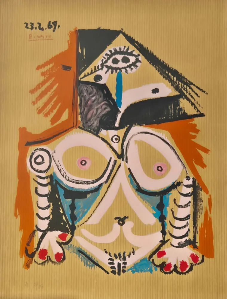 石版画 Picasso - One plate, from Les Portraits Imaginaires (3)