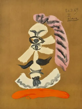 石版画 Picasso - One plate, from Les Portraits Imaginaires (4)