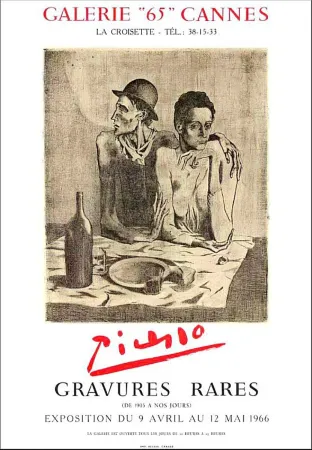 石版画 Picasso - Pablo Picasso, Gravures, Cannes, 1965, Lithograph