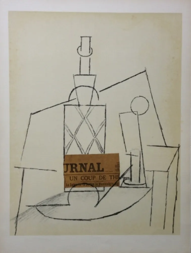 胶版印刷 Picasso - Papier Colle II