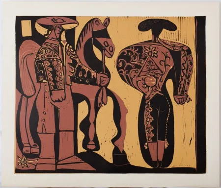 油毡版画 Picasso - Picador et Torero