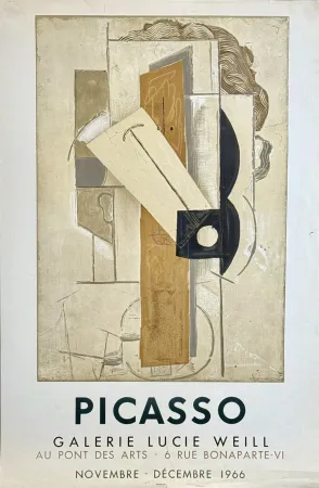 石版画 Picasso - Picasso  - Galerie Lucie Weill, 1966