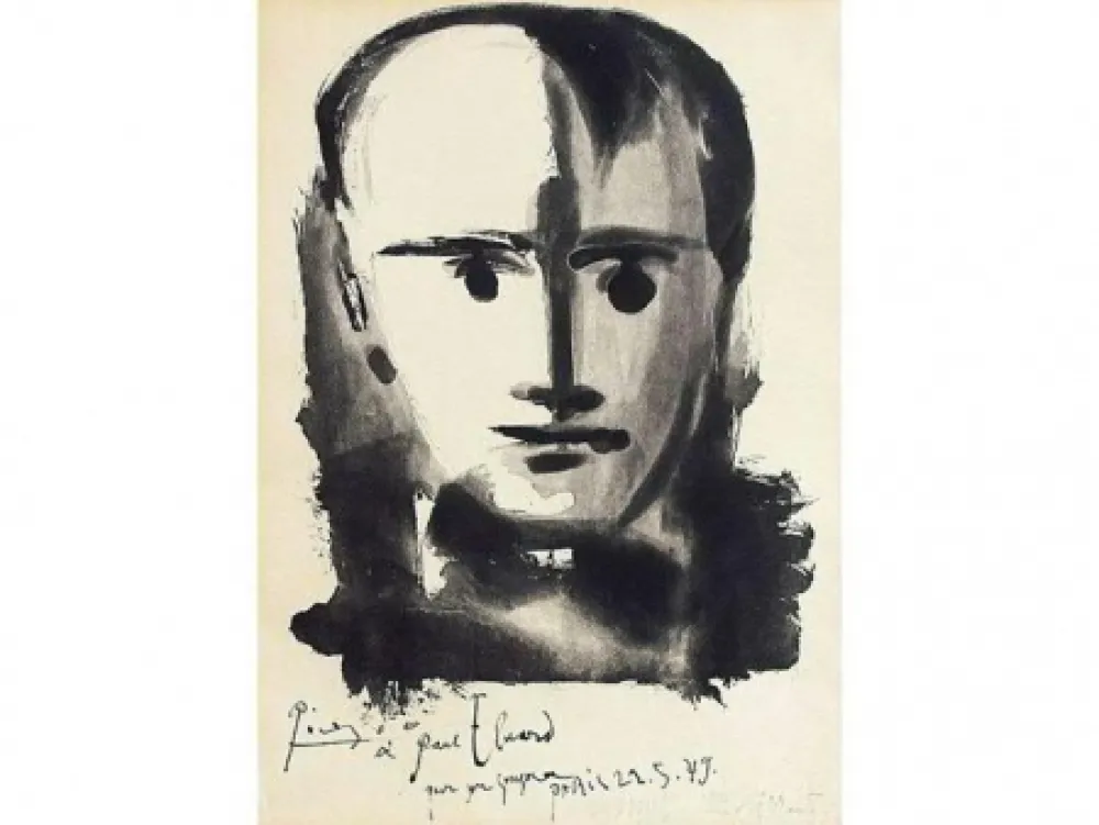 飞尘腐蚀法 Picasso - PORTRAIT D HOMME A LA MECHE 