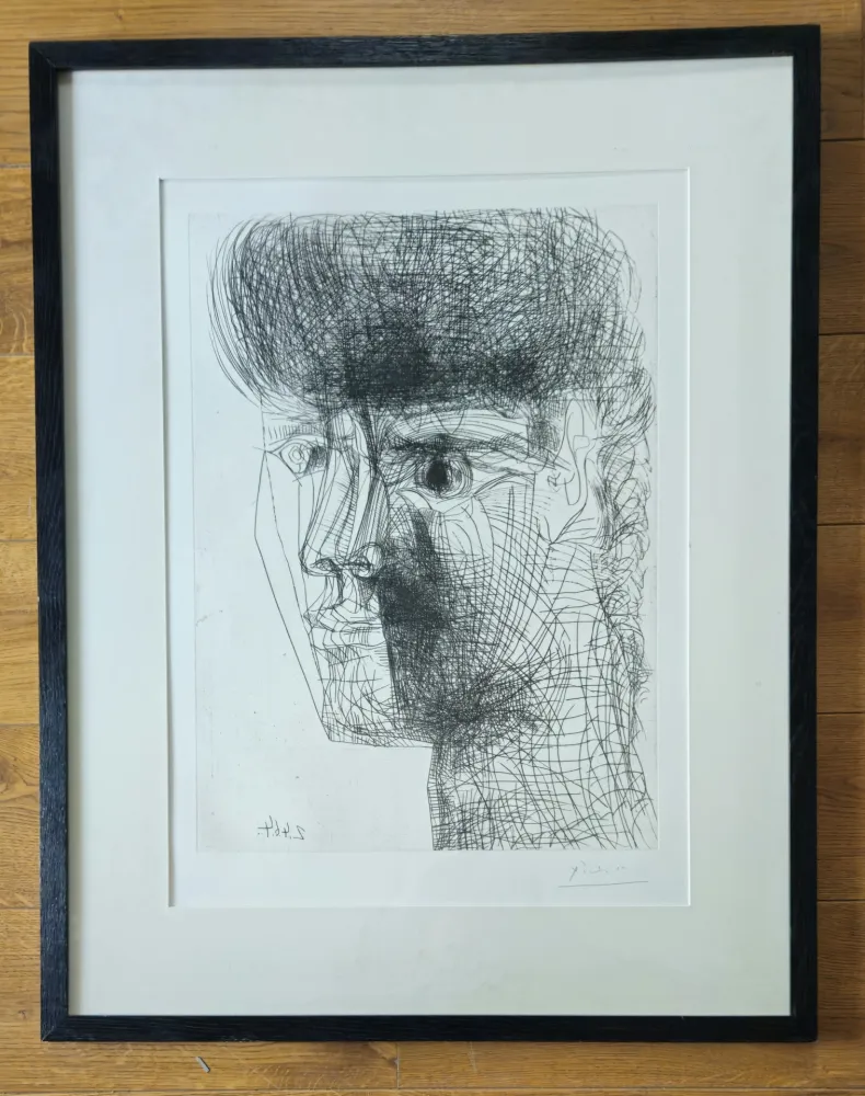 版画 Picasso - Portrait de Jeune Fille