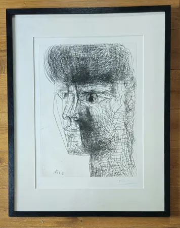 版画 Picasso - Portrait de Jeune Fille