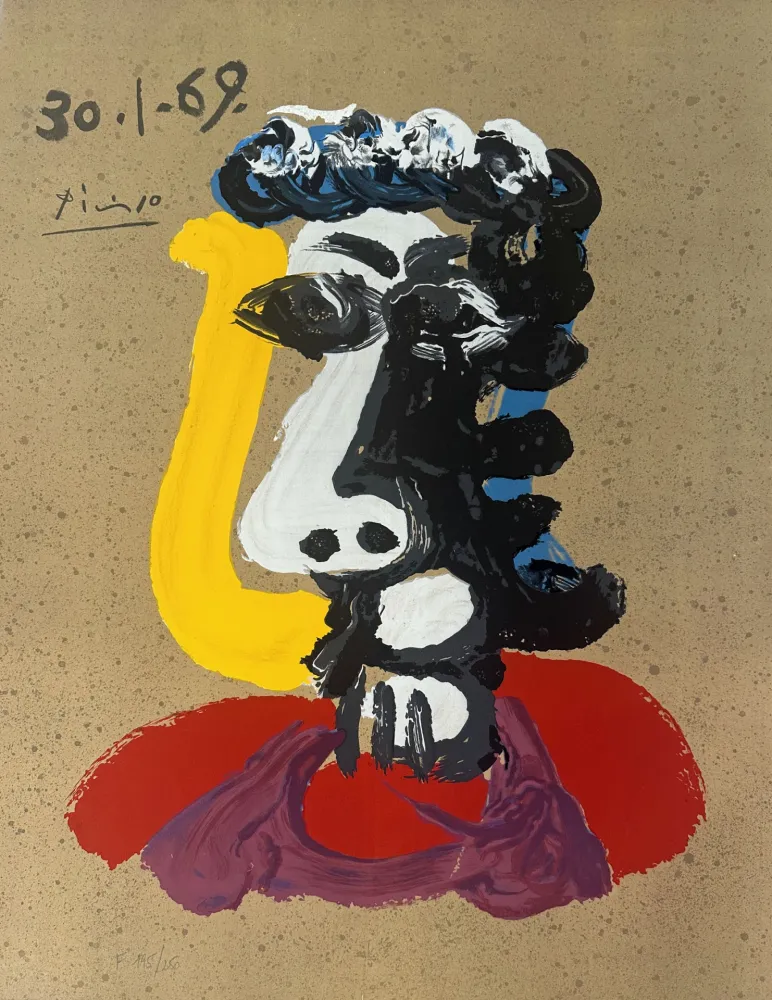 石版画 Picasso - Portrait Imaginaire