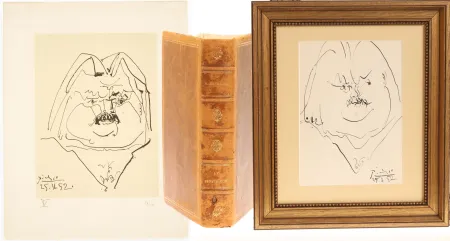 石版画 Picasso - Portrait of Balzac (INCLUDE ORIGINAL BOOK PLUS EXTRA LITHO)