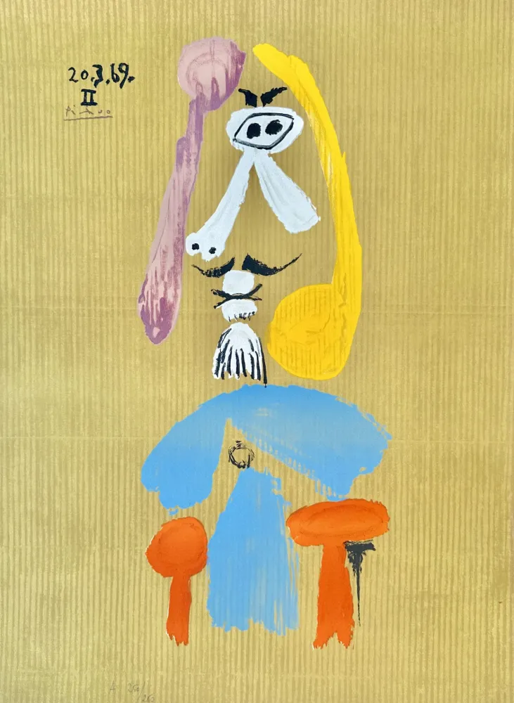 石版画 Picasso - Portraits Imaginaires 20.3.69 II
