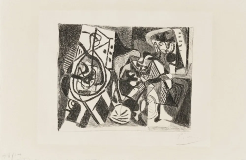 石版画 Picasso - Scène d'intérieur