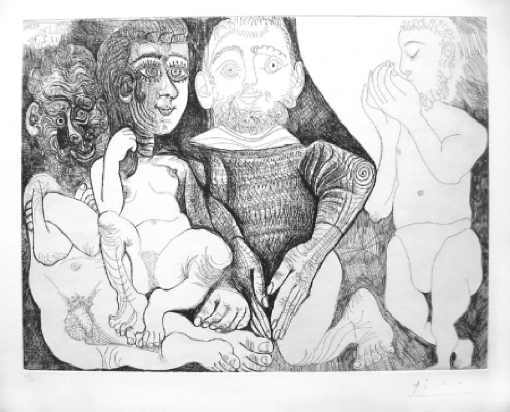 蚀刻版画 Picasso - Série 156