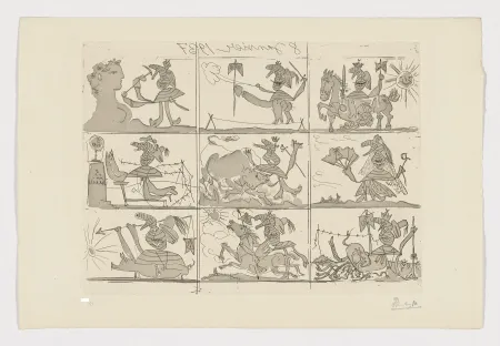 蚀刻飞尘法 Picasso - Sueño y mentiras de Franco