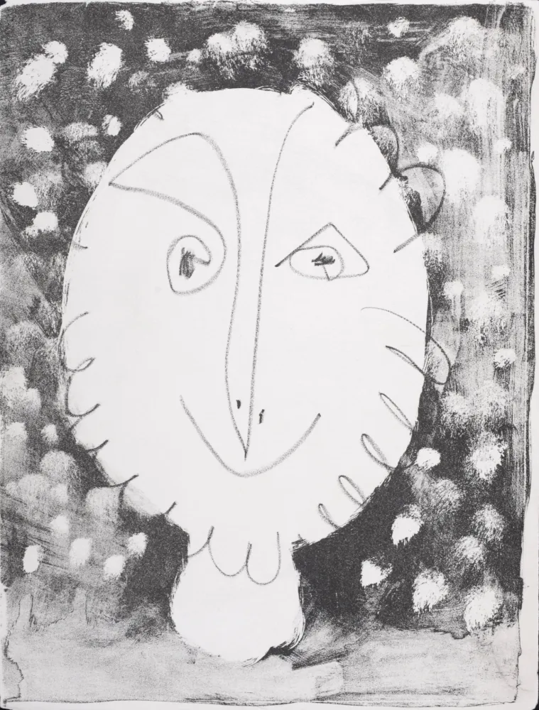 石版画 Picasso - Tête, 1949