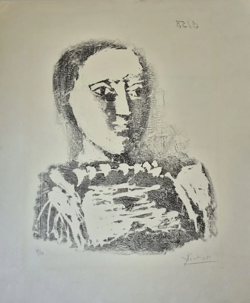 石版画 Picasso - The Embroidered Sweater