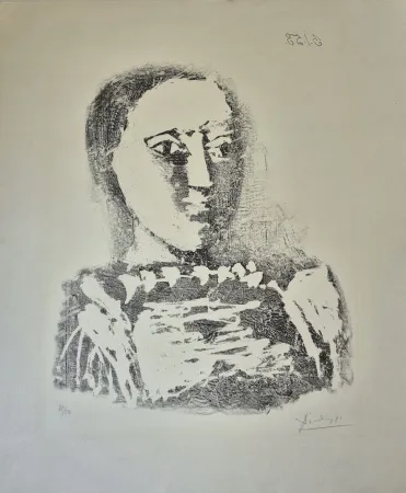 石版画 Picasso - The Embroidered Sweater