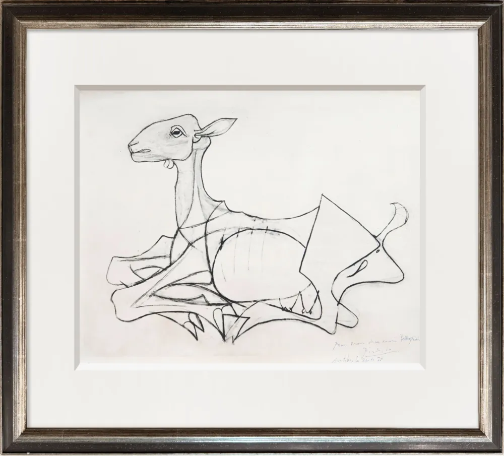 摄影 Picasso - The Goat, 1954.