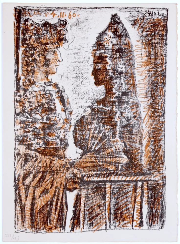 飞尘腐蚀法 Picasso - Torero and Señorita