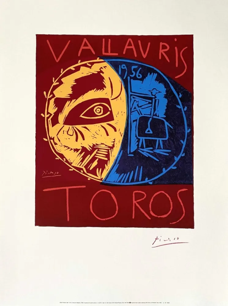 海报 Picasso - Toros en Vallauris
