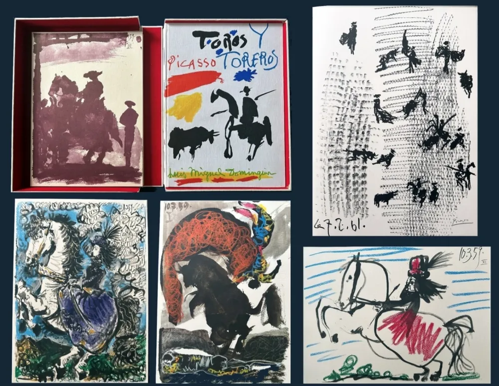 石版画 Picasso - Toros y Toreros – Deluxe Edition No. 69/150 Cercle d’Art, Paris, 1961