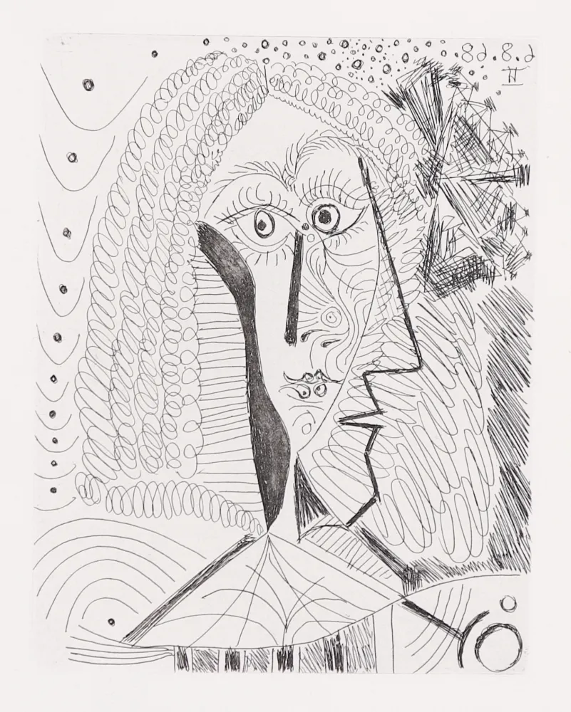 版画 Picasso - Un Portrait