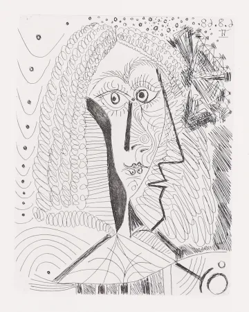 版画 Picasso - Un Portrait