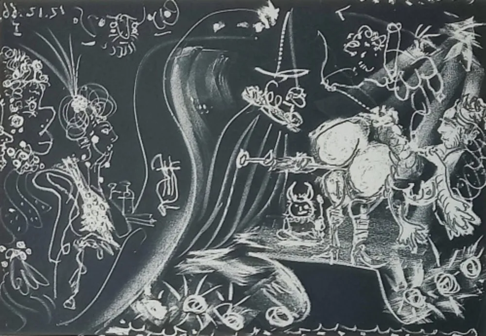 蚀刻飞尘法 Picasso - Untitled from Le Cocu Magnifique