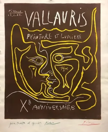 油毡版画 Picasso - Vallauris, peinture et lumière X Anniversaire