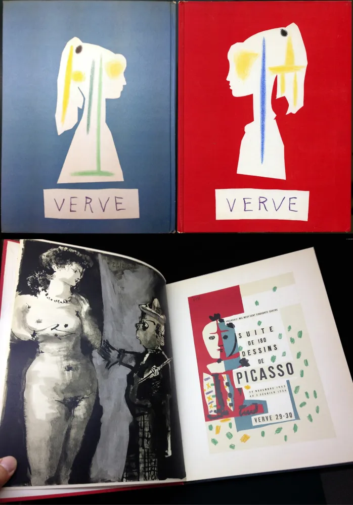 插图书 Picasso - VERVE N° 29-30. Suite de 180 dessins de Picasso (The Human Comedy. 1954)