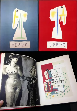插图书 Picasso - VERVE N° 29-30. Suite de 180 dessins de Picasso (The Human Comedy. 1954)