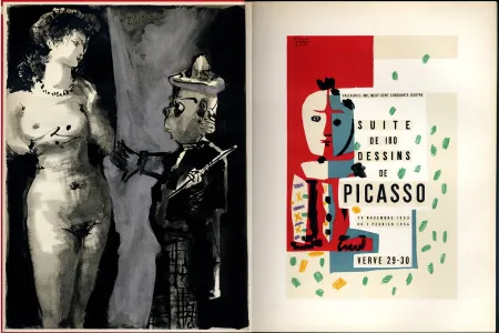 插图书 Picasso - VERVE VOL. VIII - N° 29-30. SUITE DE 180 DESSINS DE PICASSO. 1953-1954 (La Comédie Humaine / The Human Comedy)