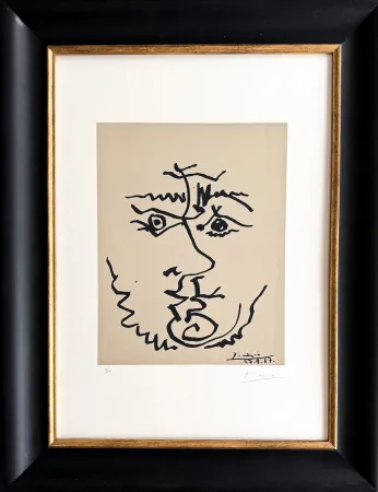 石版画 Picasso - Visage