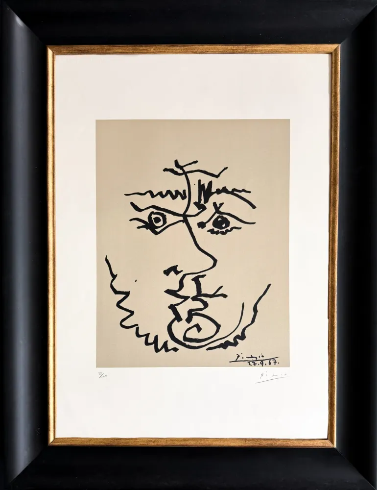 石版画 Picasso - Visage