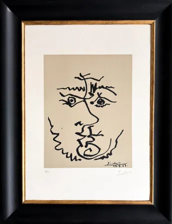 石版画 Picasso - Visage