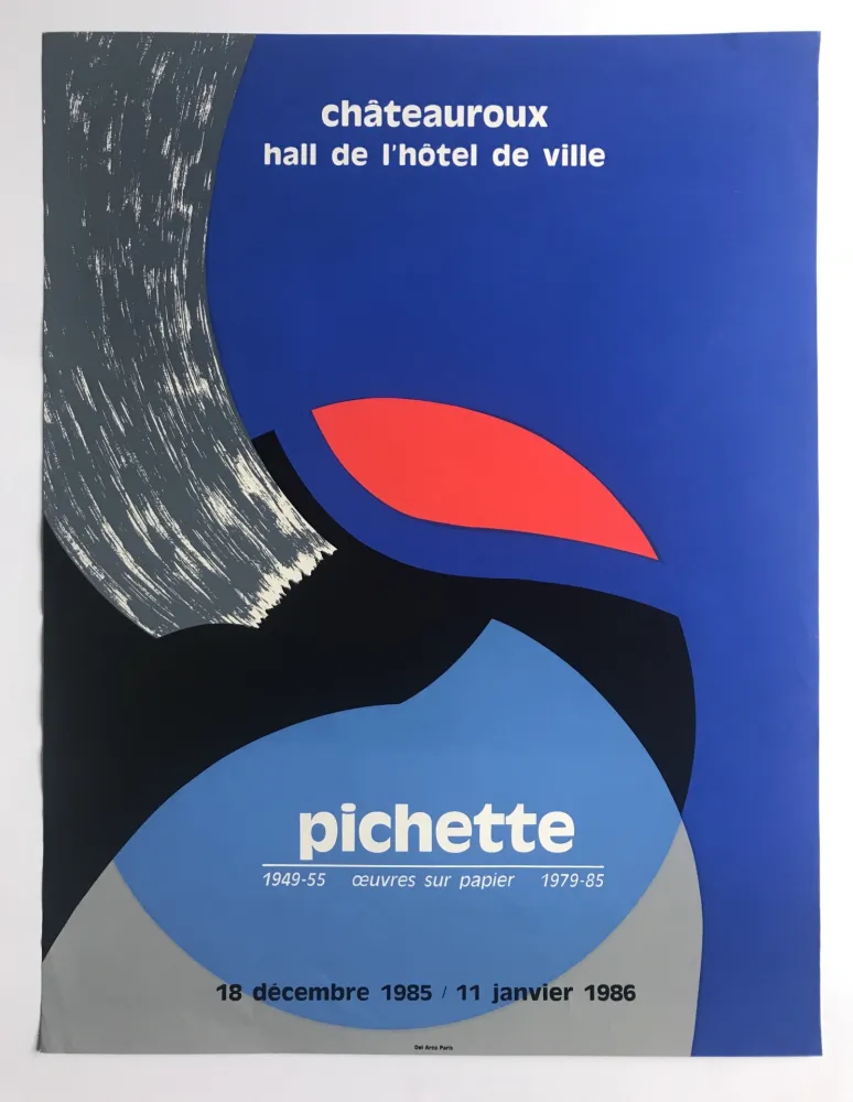 丝网印刷 Pichette  - Oeuvres sur papier / Châteauroux