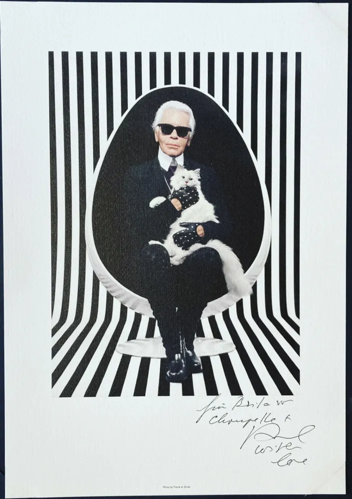 无技术 Pierre Et Gilles - Karl Lagerfeld et Choupette, 2015