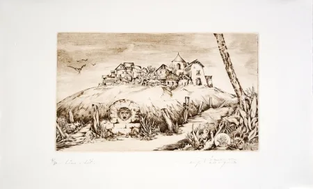 版画 Pierron - Lieu-dit