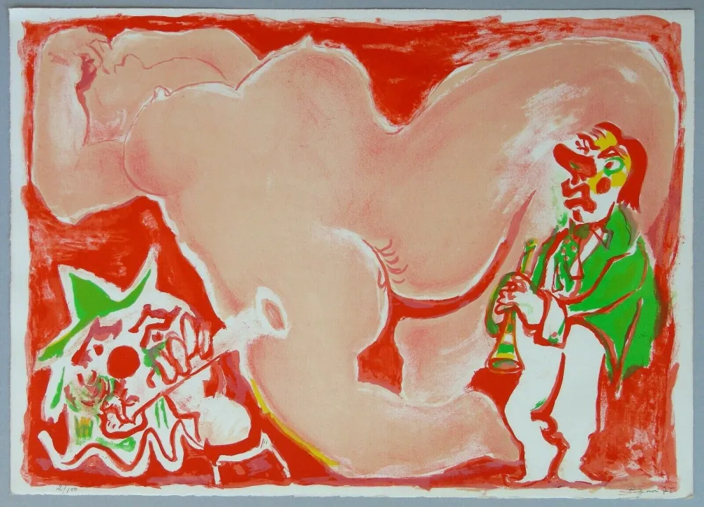 石版画 Pignon - Hommage a Fellini