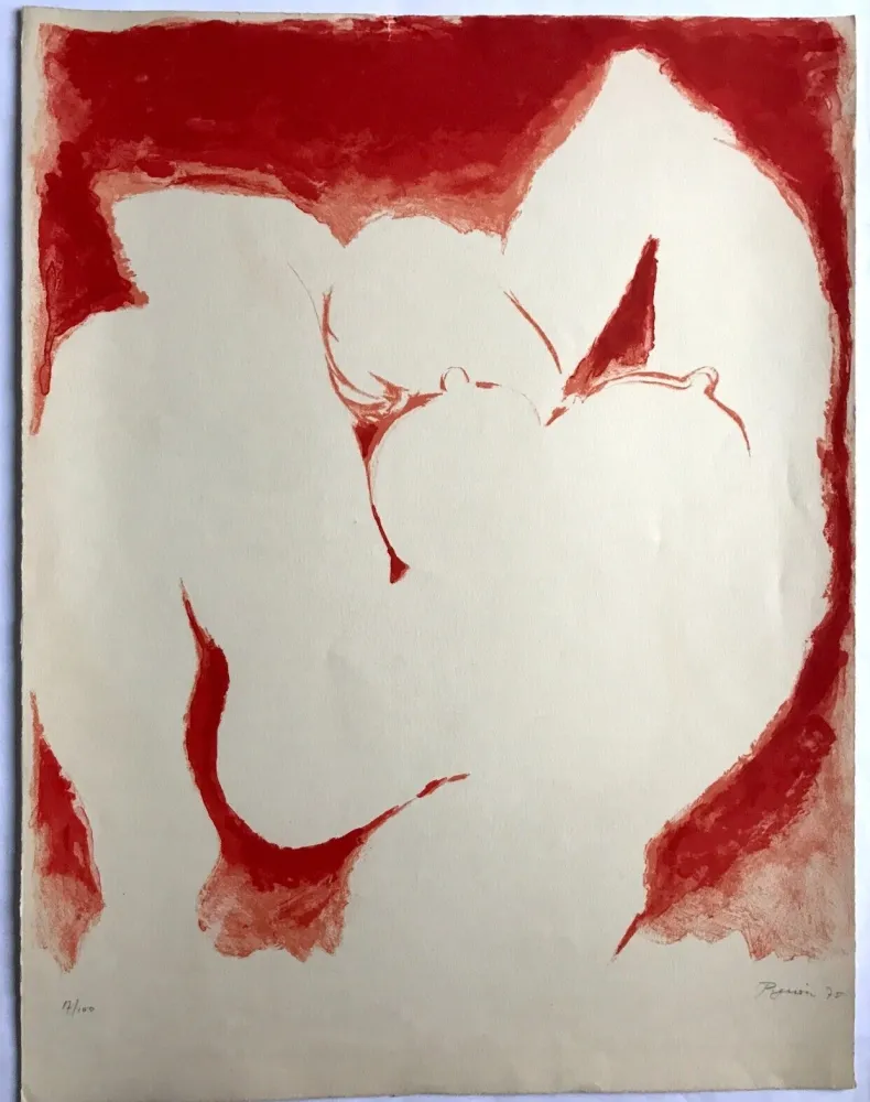 石版画 Pignon - Nu blanc / Salon de Mai