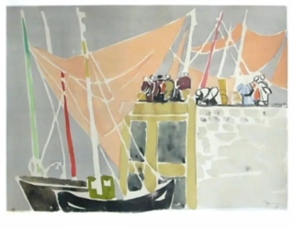 石版画 Pignon - Ostende