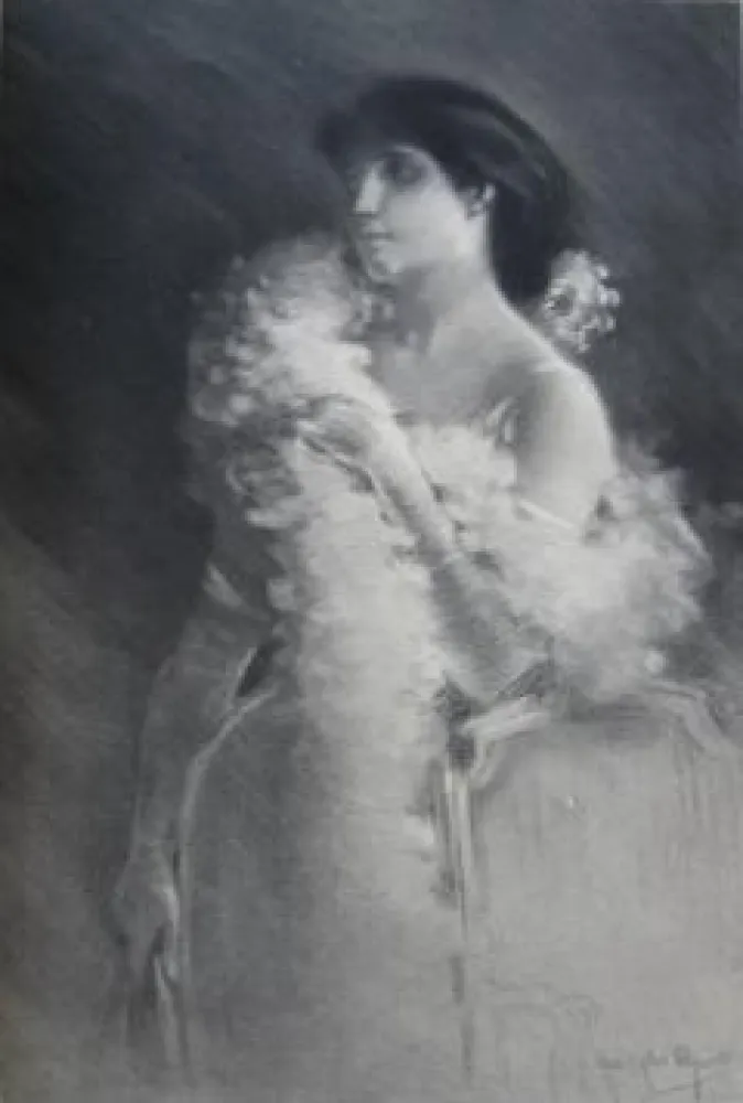 美柔汀铜版画 Piguet - Elégante