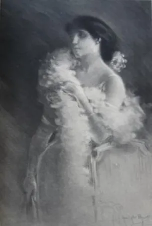 美柔汀铜版画 Piguet - Elégante