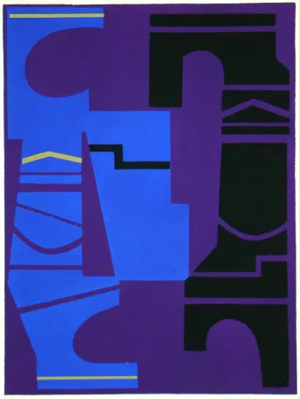 镂版印刷 Pillet - Composition abstrait