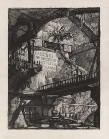 蚀刻版画 Piranesi - Carceri d' invenzioni frontispicio