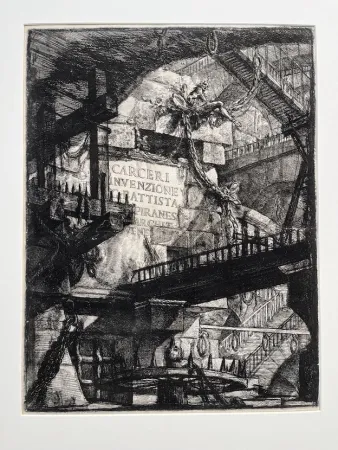 蚀刻版画 Piranesi - Carceri d'invenzione frontispicio
