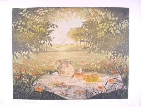 干刻版画 Pirotte - Domaine des Murmures - Le déjeuner sur l'herbe