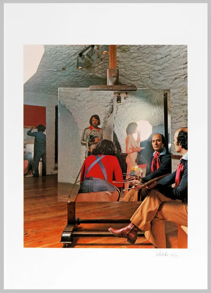 石版画 Pistoletto - Senza titolo