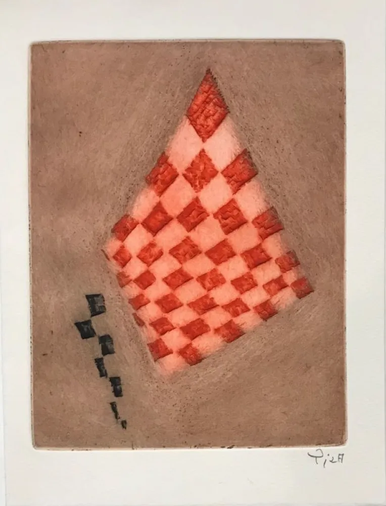 版画 Piza - Carte de Voeux - Galerie Michel (Paris)
