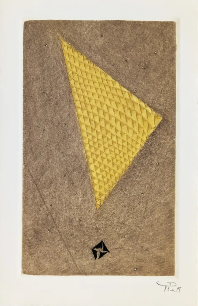 版画 Piza - Carte de Voeux - Galerie Michel (Paris)